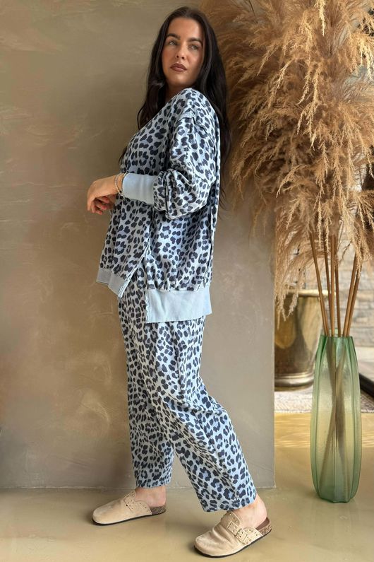 Lagen Zanzibar Chill Sweatshirt Celeste & Navy